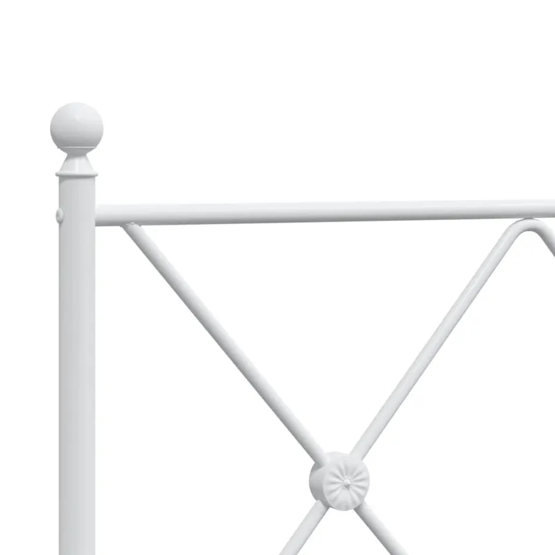 Metalinis pakaitinis galvūgalis, baltos spalvos, 200cm