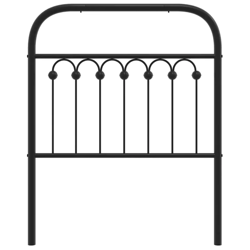 Metalinis pakaitinis galvūgalis, juodos spalvos, 75cm