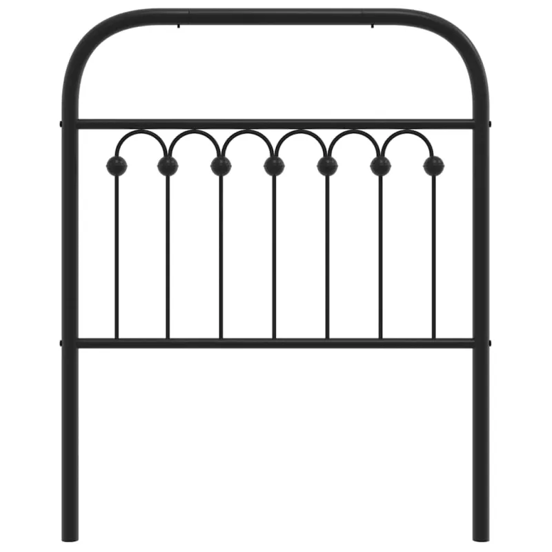 Metalinis pakaitinis galvūgalis, juodos spalvos, 80cm