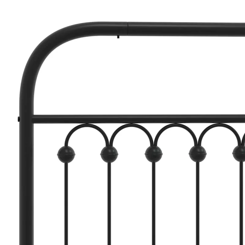 Metalinis pakaitinis galvūgalis, juodos spalvos, 120cm