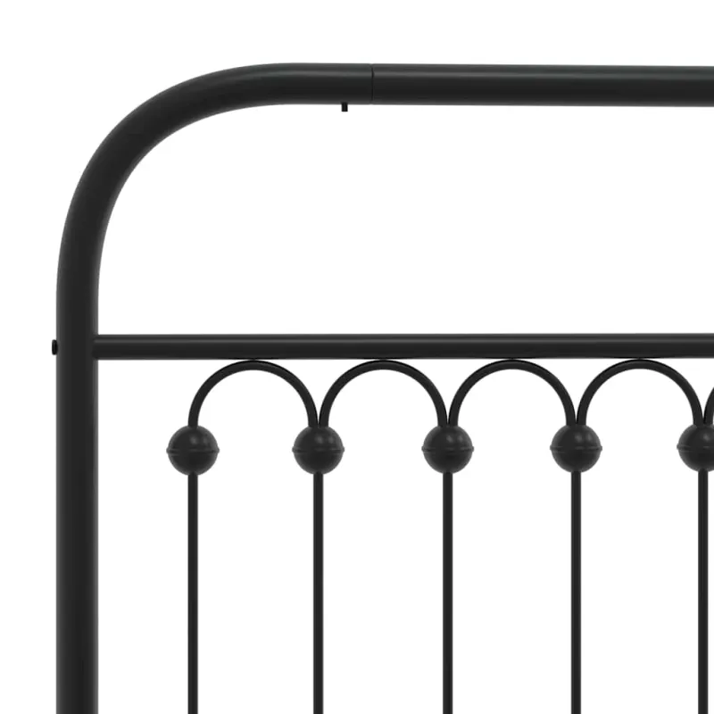 Metalinis pakaitinis galvūgalis, juodos spalvos, 200cm