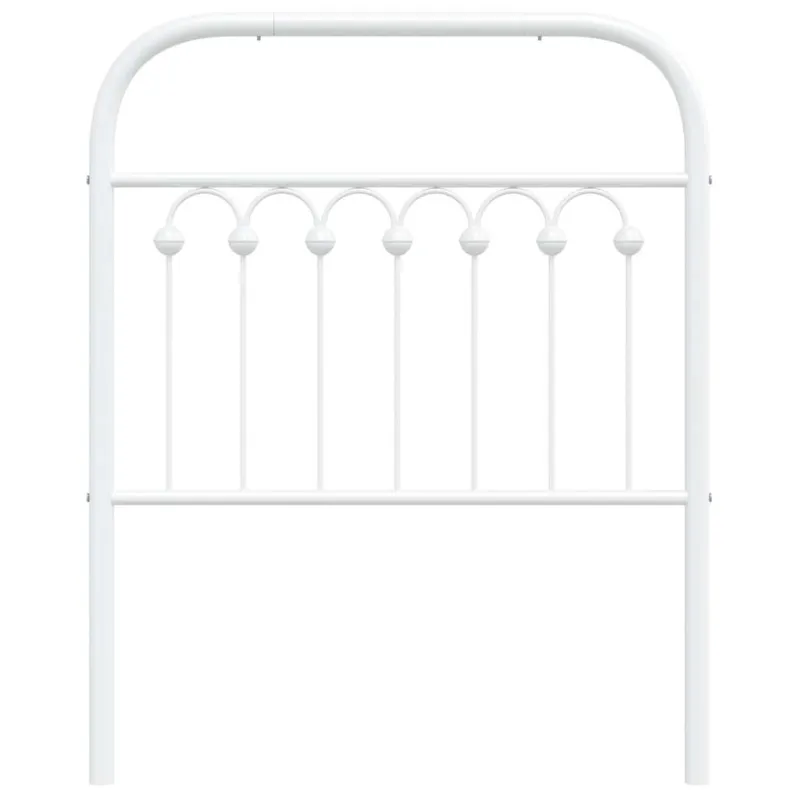 Metalinis pakaitinis galvūgalis, baltos spalvos, 75cm