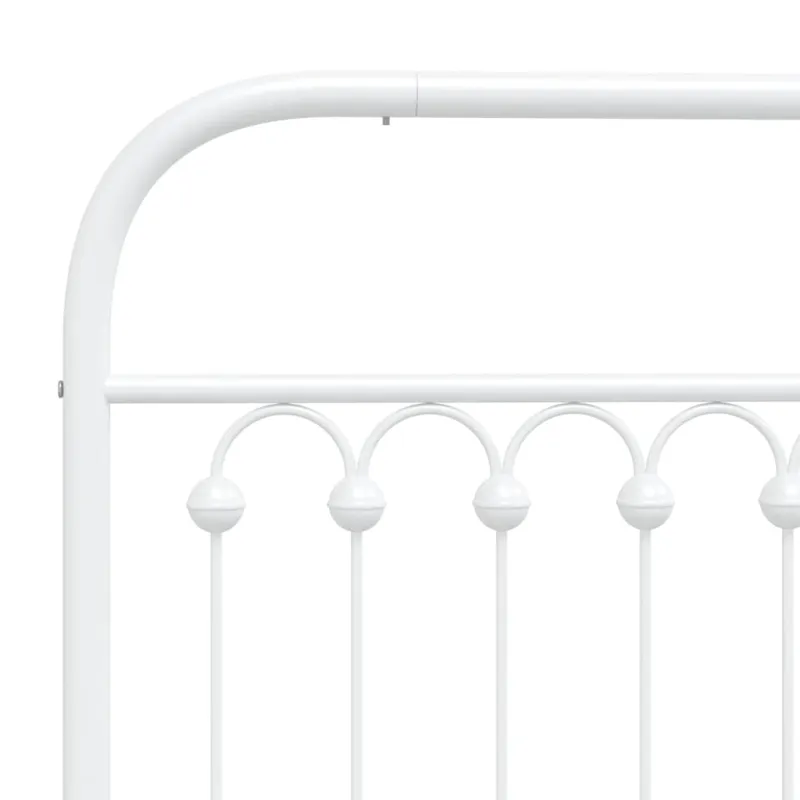 Metalinis pakaitinis galvūgalis, baltos spalvos, 107cm