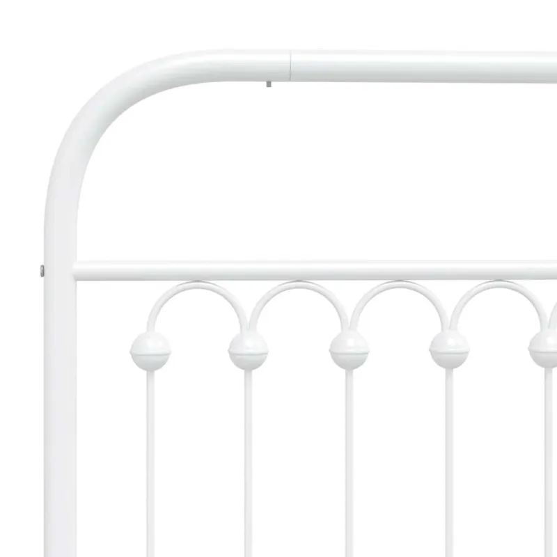 Metalinis pakaitinis galvūgalis, baltos spalvos, 193cm
