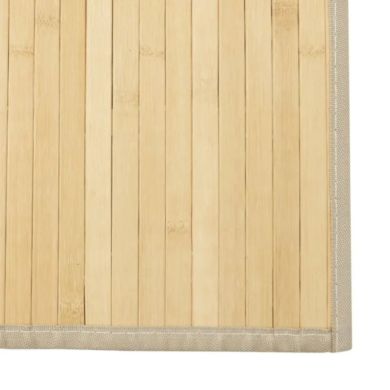 Kilimas, šviesus natūralus, 100x400cm, bambukas, stačiakampis