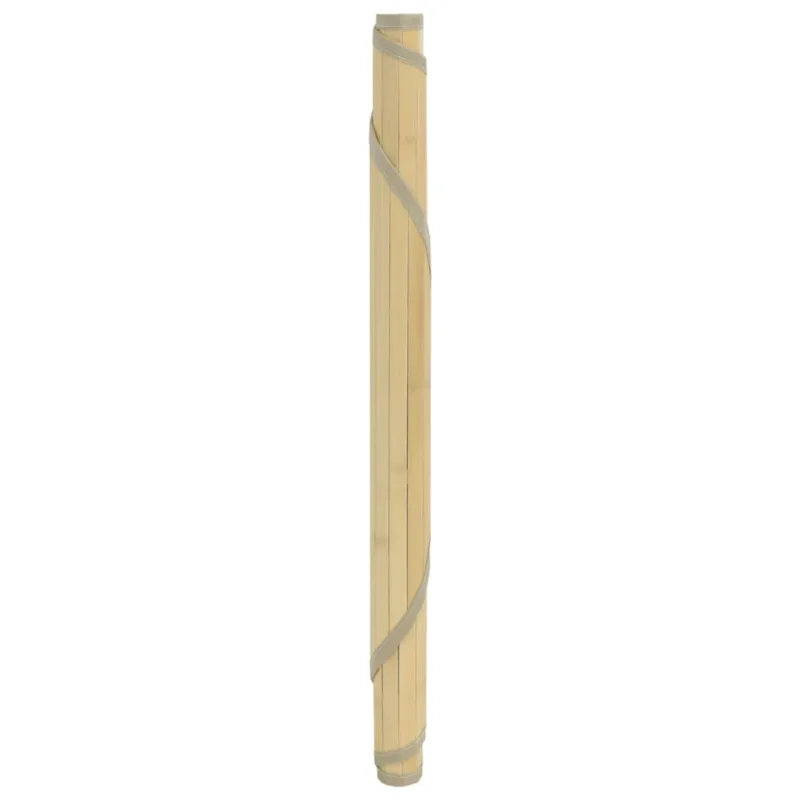 Kilimas, šviesus natūralus, 80cm, bambukas, apskritas