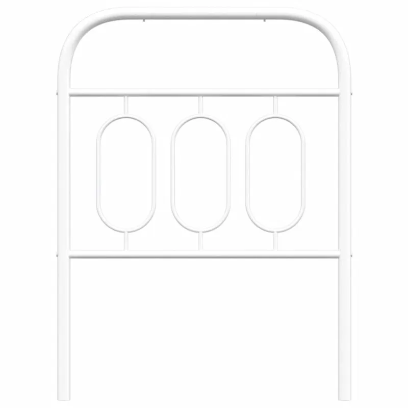Metalinis pakaitinis galvūgalis, baltos spalvos, 75cm