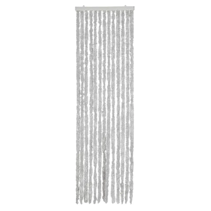 Užuolaida nuo musių, pilkos spalvos, 56x200cm, šenilis