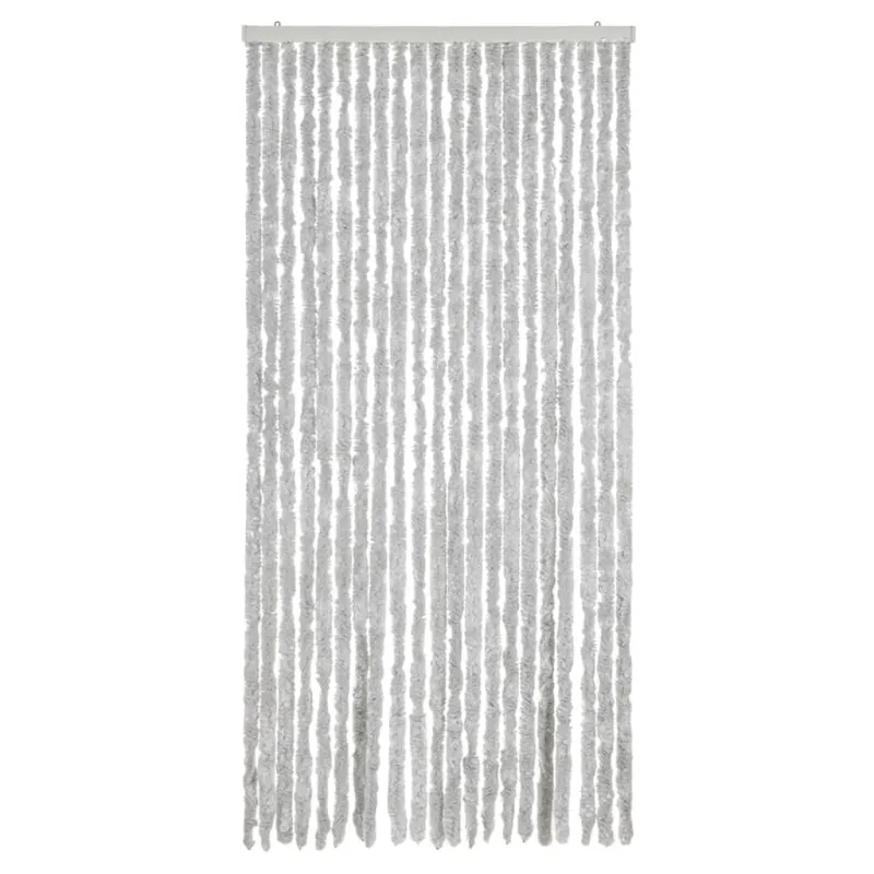Užuolaida nuo musių, pilkos spalvos, 90x220cm šenilis