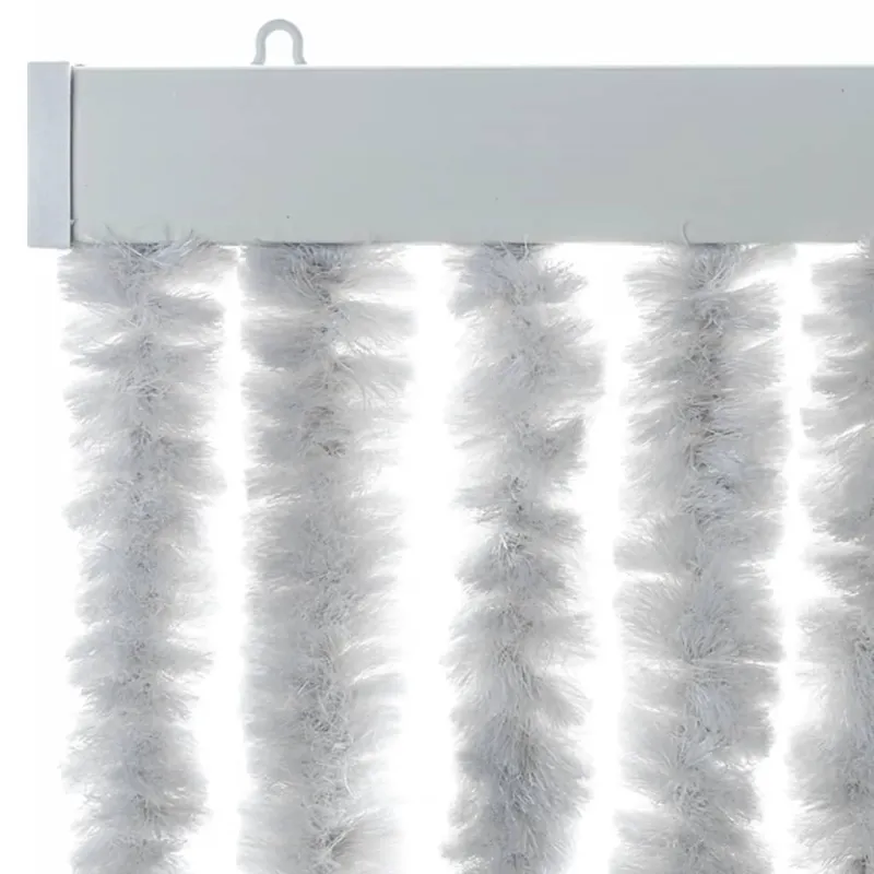Užuolaida nuo musių, pilkos spalvos, 90x220cm šenilis