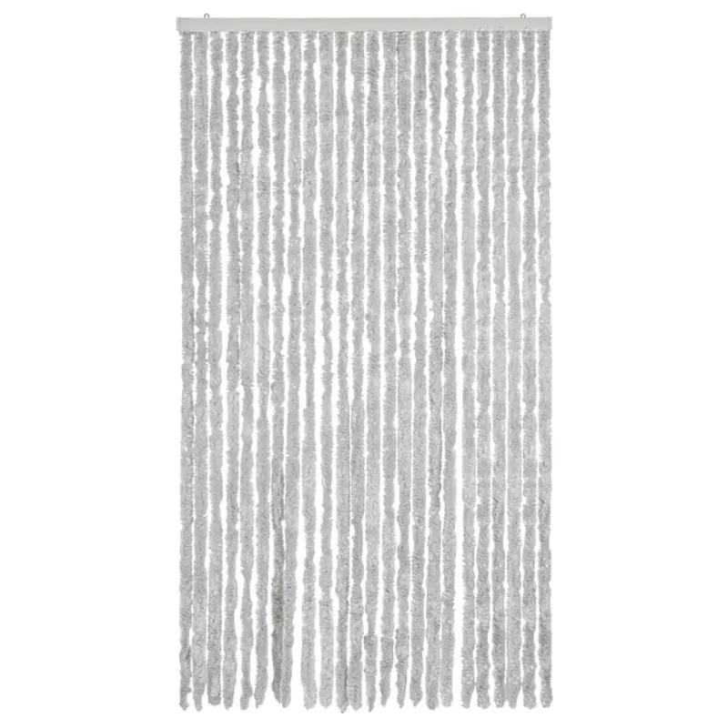 Užuolaida nuo musių, pilkos spalvos, 100x220cm šenilis