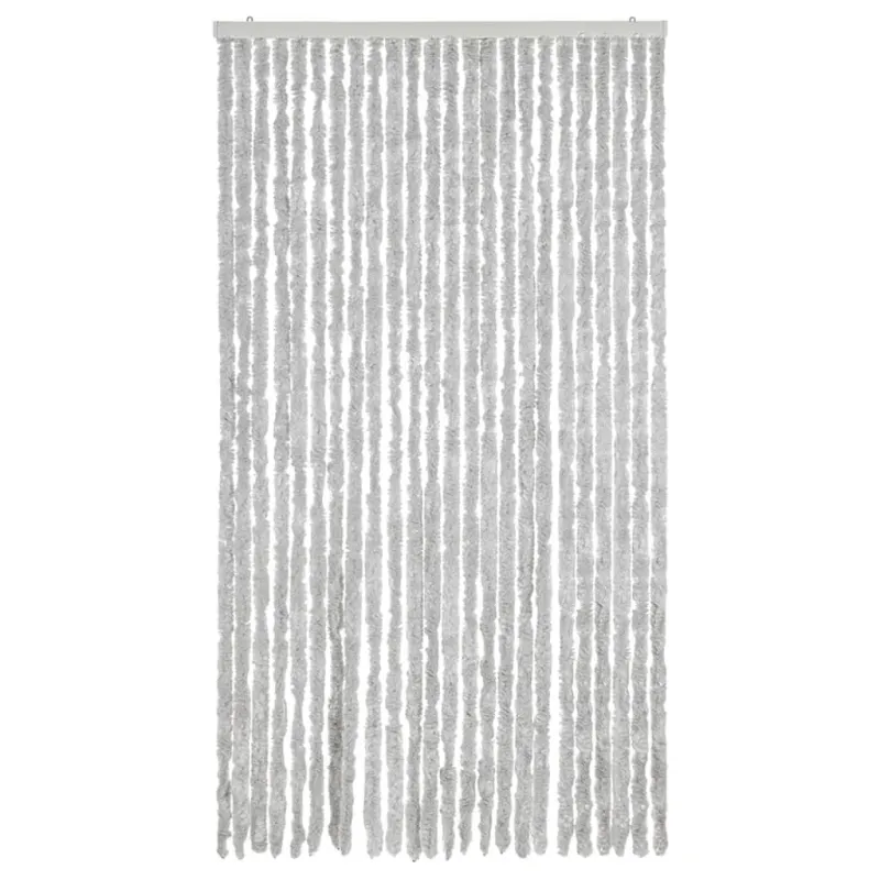 Užuolaida nuo musių, pilkos spalvos, 100x230cm, šenilis