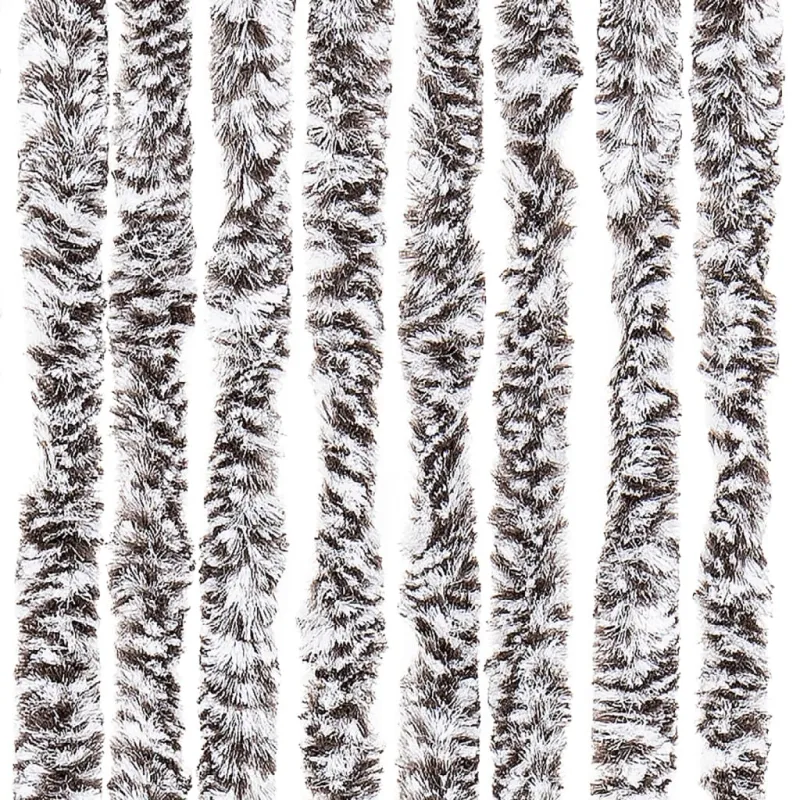 Užuolaida nuo musių, ruda ir smėlio, 100x200cm šenilis