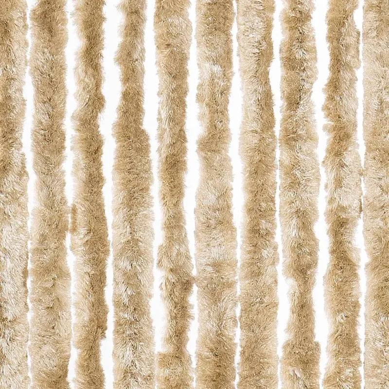 Užuolaida nuo musių, smėlio spalvos, 100x200cm, šenilis