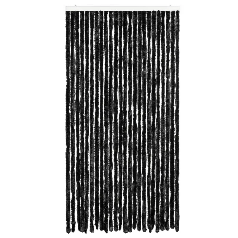 Užuolaida nuo musių, antracito spalvos, 100x230cm, šenilis