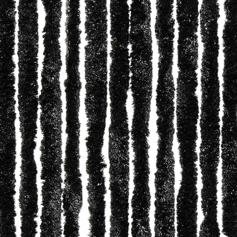 Užuolaida nuo musių, antracito spalvos, 100x230cm, šenilis