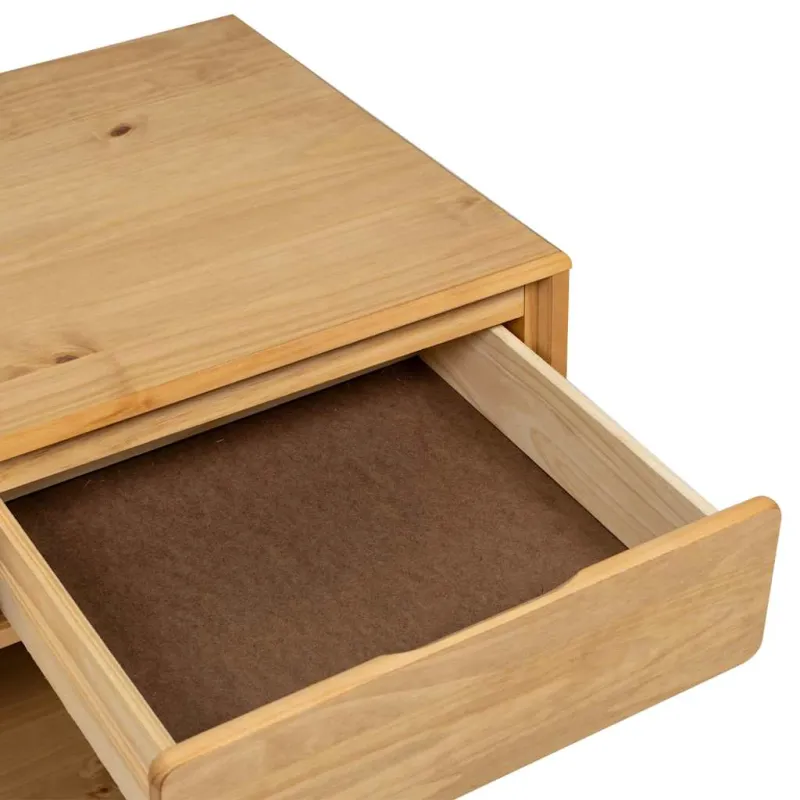 Kavos staliukas SAUDA, ąžuolo, 99x55x45cm, pušies masyvas