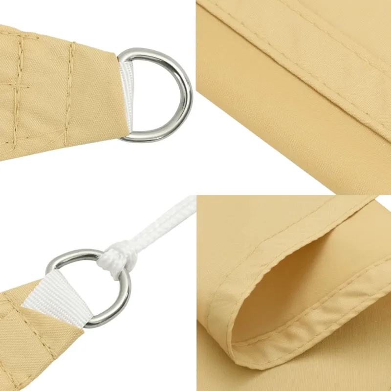 Burė nuo saulės, smėlio, 6x5m, 100% oksfordo poliesteris