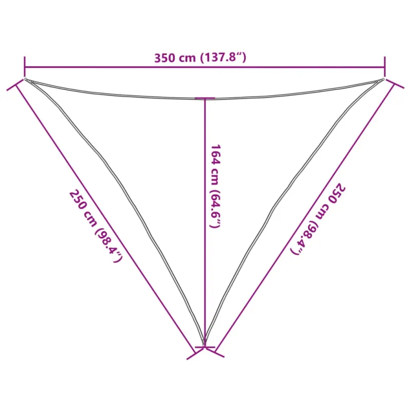 Burė nuo saulės, pilka, 2,5x2,5x3,5m, 100% oksfordo poliesteris