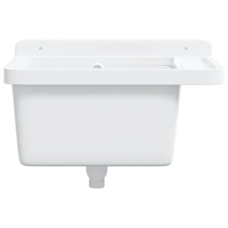 Prie sienos montuojamas praustuvas, baltas, 50x35x24cm, derva