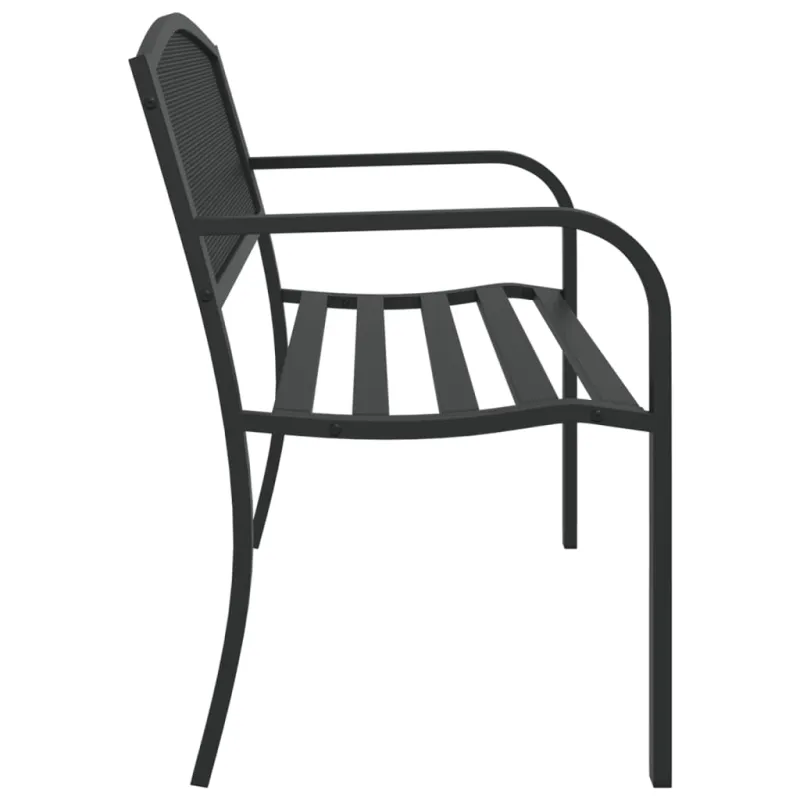 Sodo suoliukas, juodos spalvos, 119cm, plienas