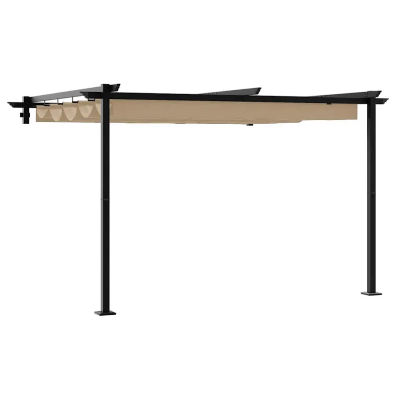 Pavėsinė 300 x 300 x 200 cm Taupe Poliesteris
