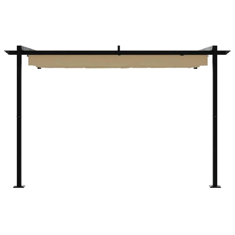 Pavėsinė 300 x 300 x 200 cm Taupe Poliesteris