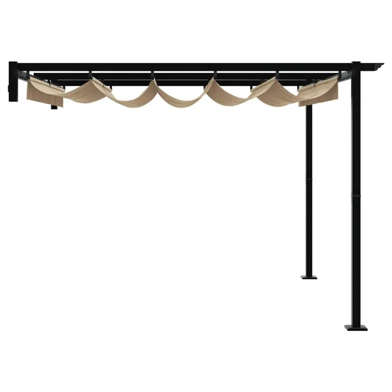 Pavėsinė 300 x 300 x 200 cm Taupe Poliesteris