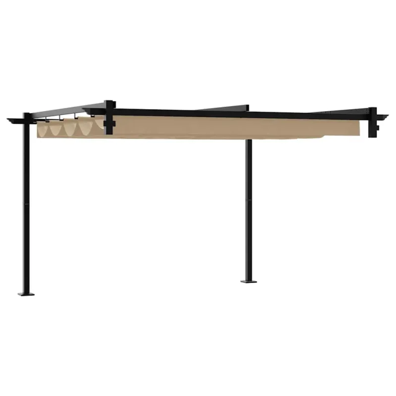 Pavėsinė 300 x 300 x 200 cm Taupe Poliesteris
