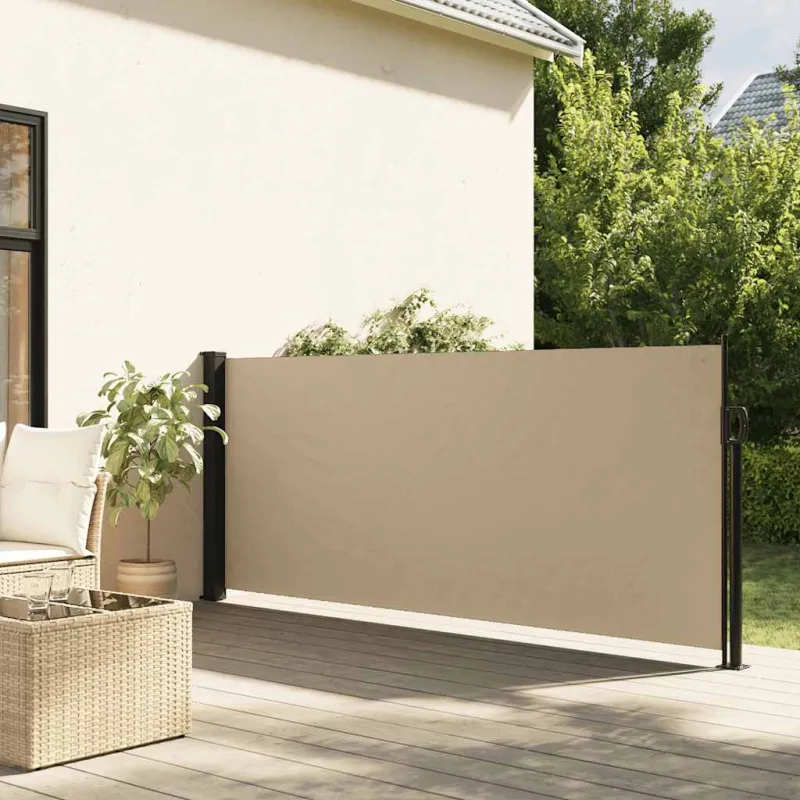 Ištraukiama šoninė markizė, smėlio spalvos, 100x300cm