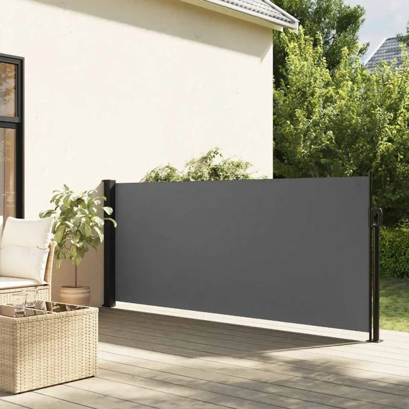 Ištraukiama šoninė markizė, antracito spalvos, 117x300 cm