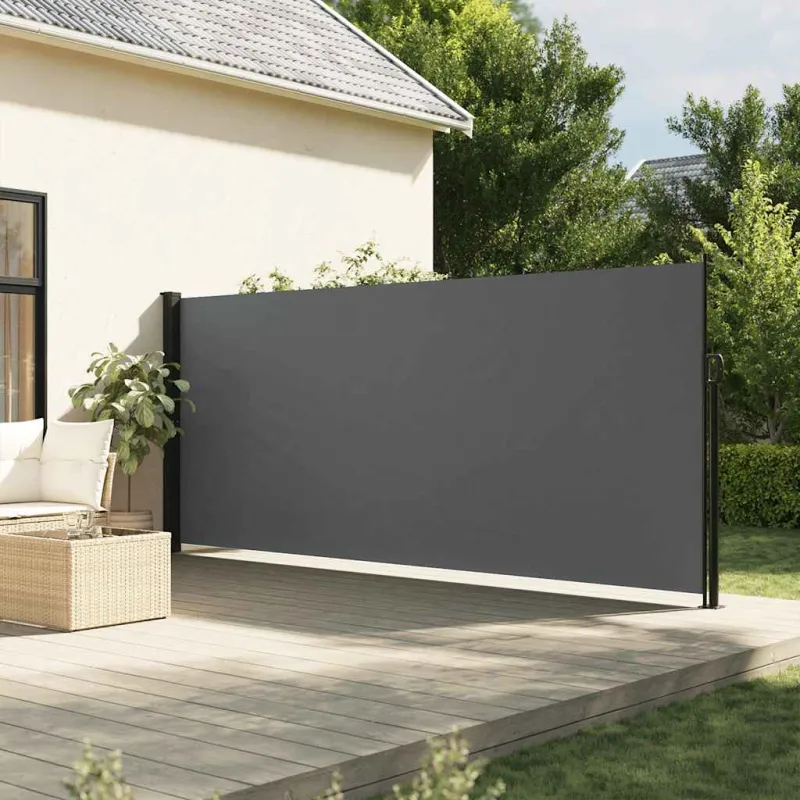 Ištraukiama šoninė markizė, antracito spalvos, 160x300 cm