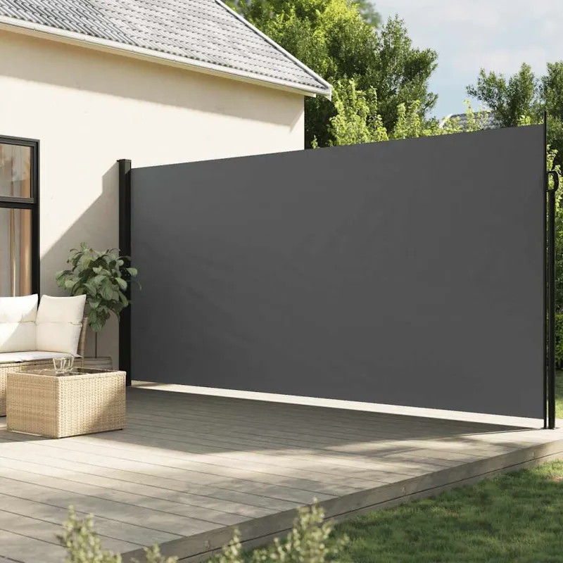 Ištraukiama šoninė markizė, antracito spalvos, 200x300 cm