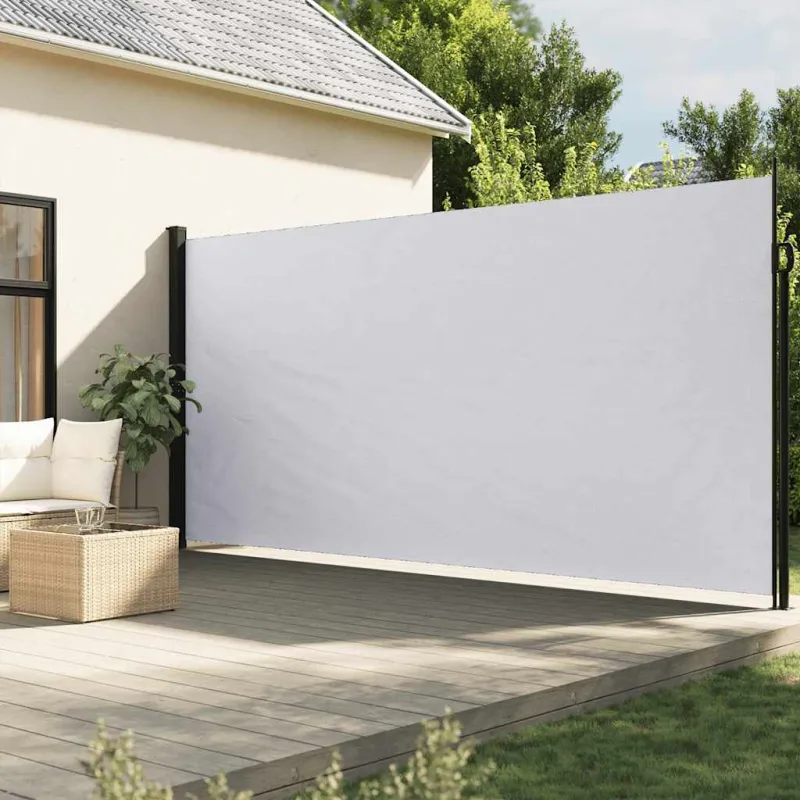 Ištraukiama šoninė markizė, baltos spalvos, 200x500cm