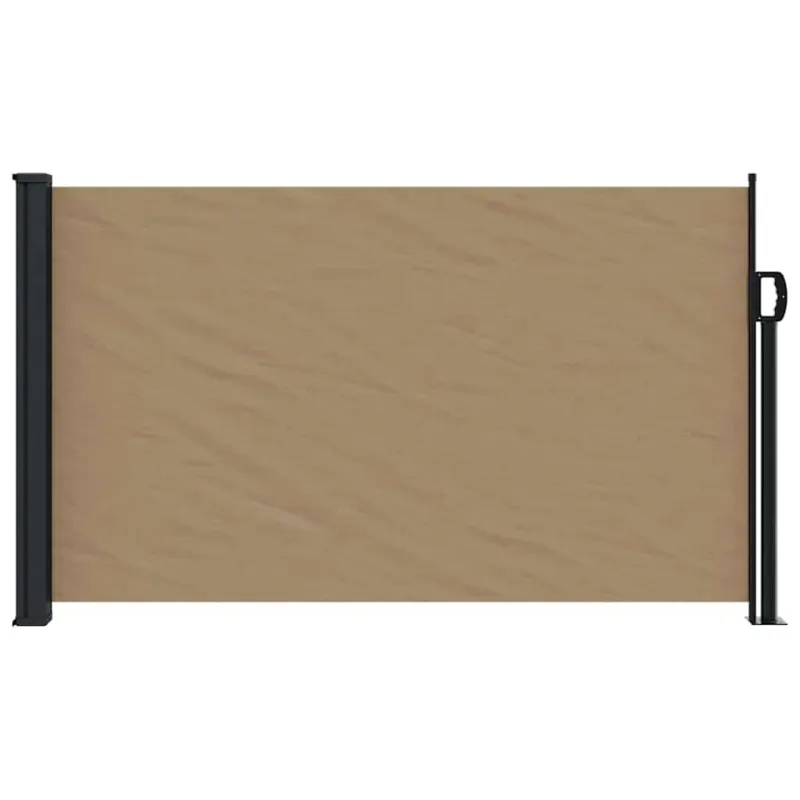 Ištraukiama šoninė pertvara, taupe spalvos, 120x600cm