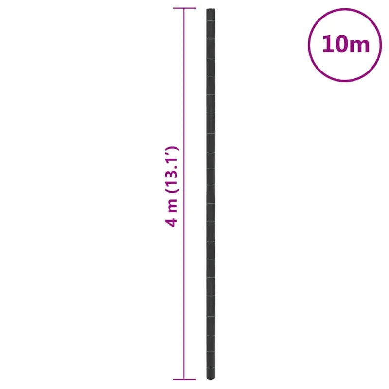 Membrana nuo piktžolių, juodos spalvos, 4x10m, PP