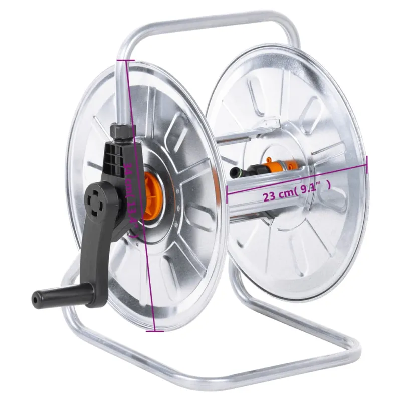 Žarnos ritė 50 m 1/2" žarnai, plienas, montuojama prie sienos