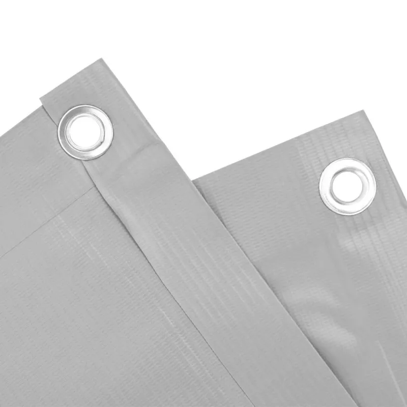 Privatumo suteikianti balkono pertvara, pilka, 700x120cm, PVC