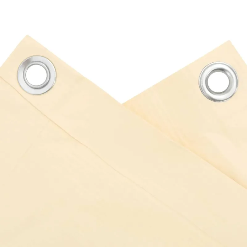 Privatumo suteikianti balkono pertvara, kreminė, 400x120cm, PVC
