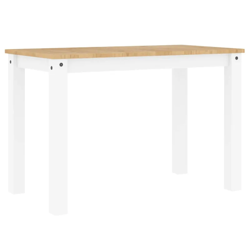 Valgomojo stalas PANAMA, baltas, 112x60x75cm, pušies masyvas