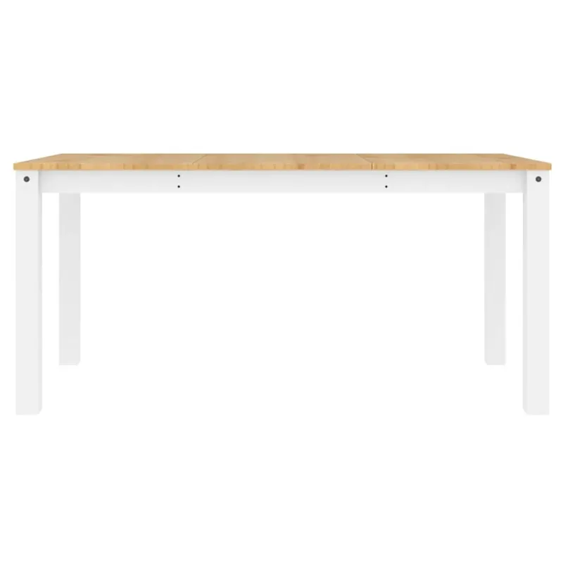Valgomojo stalas PANAMA, baltas, 160x80x75cm, pušies masyvas