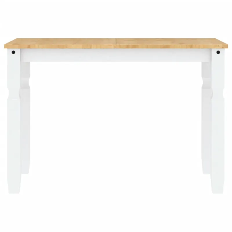 Valgomojo stalas Corona, baltas, 112x60x75cm, pušies masyvas