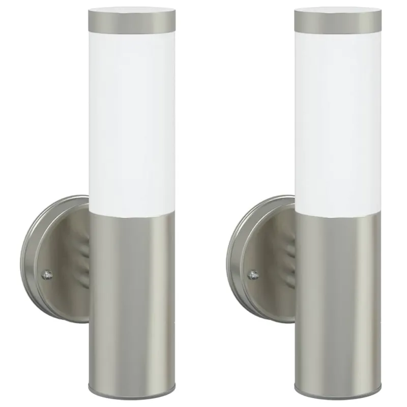 Lauko sieninė lemputė 2 pcs Sidabro 15 x 7,5 x 33 cm