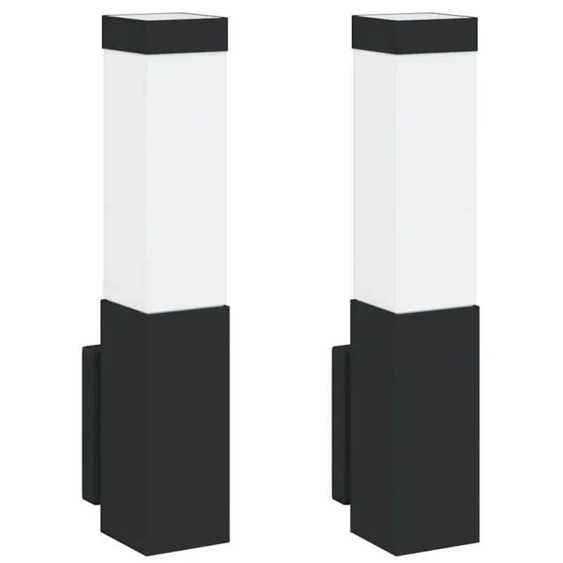 Lauko sieninė lemputė 2 pcs Juoda 10.5 x 6 x 33 cm