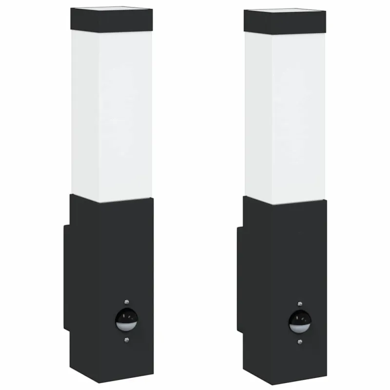Lauko sieninė lemputė 2 pcs Juoda 10.5 x 6 x 33 cm