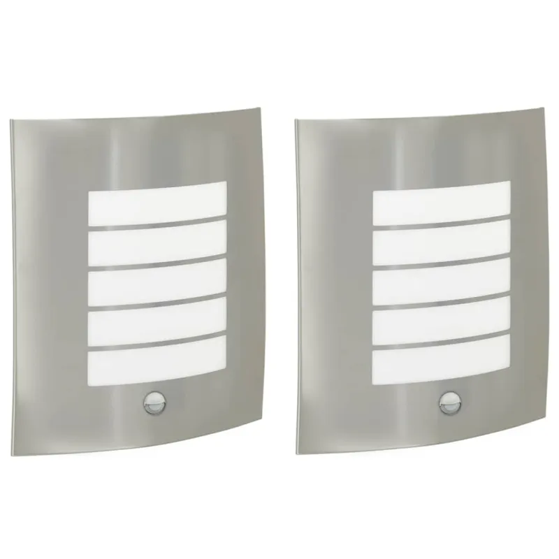 Lauko sieninė lemputė 2 pcs Sidabro 23.5 x 9 x 26 cm