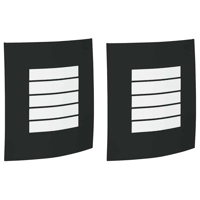 Lauko sieninė lemputė 2 pcs Juoda 23.5 x 9 x 26 cm