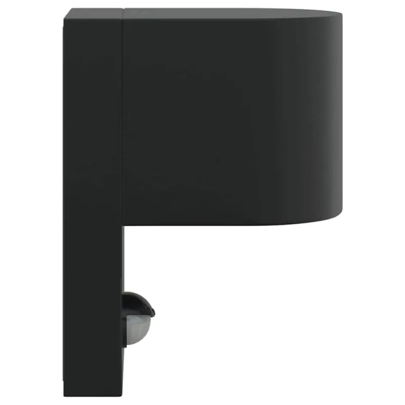 Lauko sieninė lemputė Juoda 12 x 7 x 15 cm Nerūdijantis Plienas