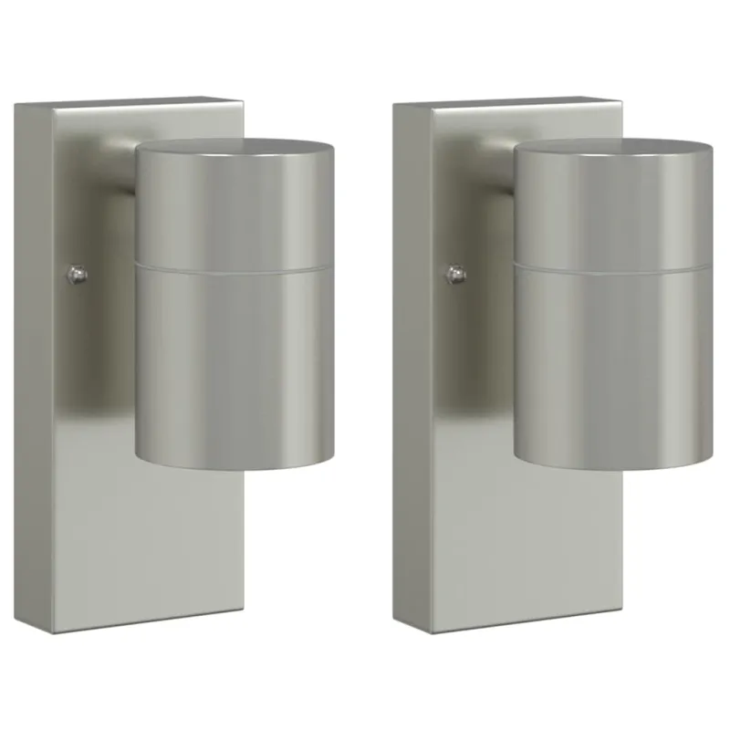 Lauko sieninė lemputė 2 pcs Sidabro 6,5 x 10,5 x 16 cm