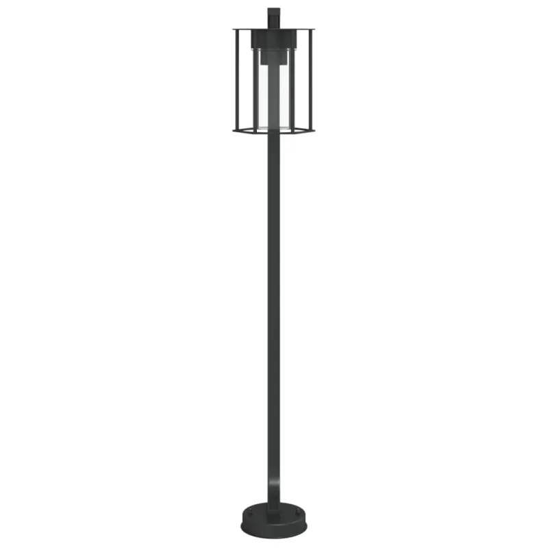 Lauko šviestuvas, juodos spalvos, 100cm, nerūdijantis plienas